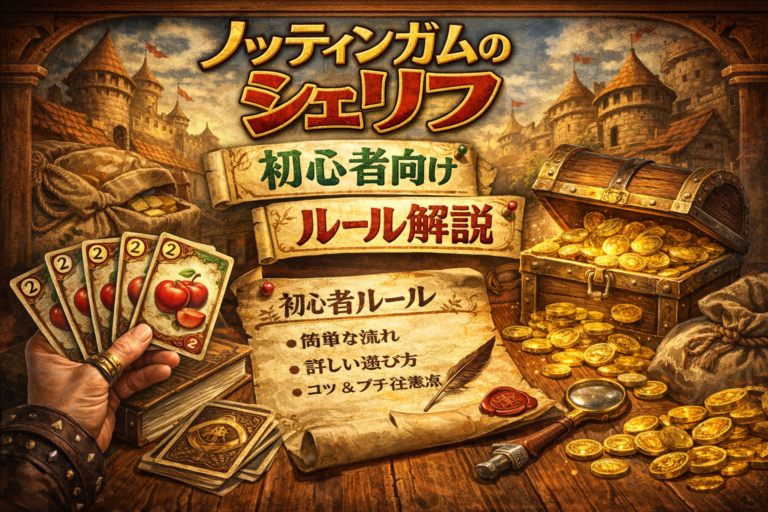 【初心者向け】ノッティンガムのシェリフ｜最初の1ゲームが回るルール解説